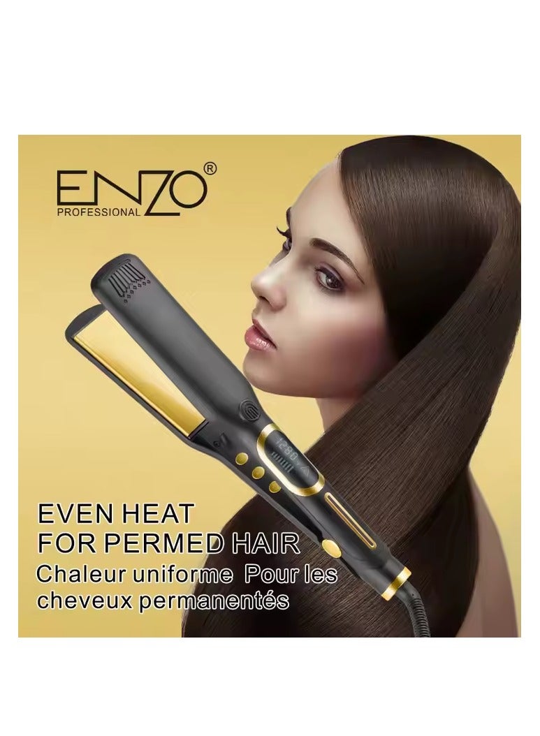 ENZO Professional Premium Hair Straightener – Fast Heat-Up, Adjustable Temperature, Ceramic Plates for Smooth, Frizz-Free Styling - Image 1