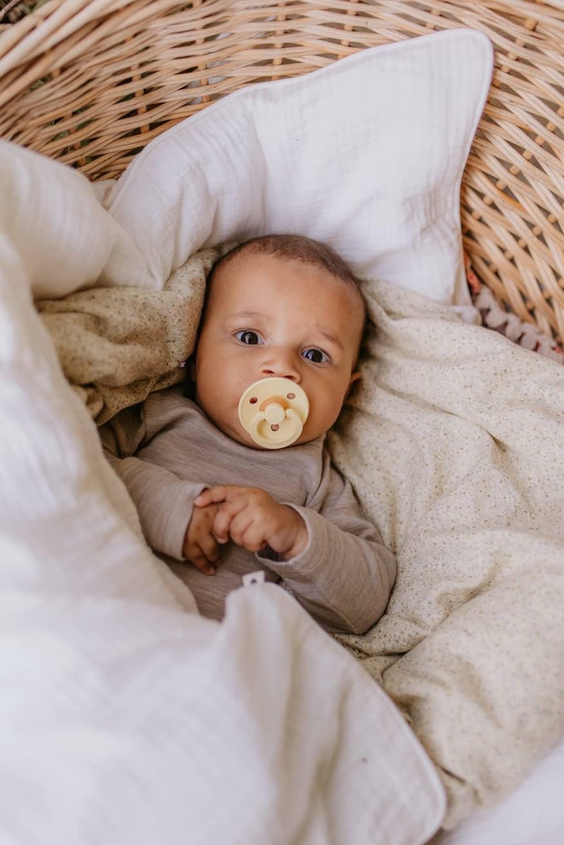 BIBS Pacifiers Colour Collection | Natural Rubber Baby Pacifier | Set of 2 BPA-Free Soothers | Made in Denmark | 0+ Months (Pack of 2) | Steel Blue - Image 2