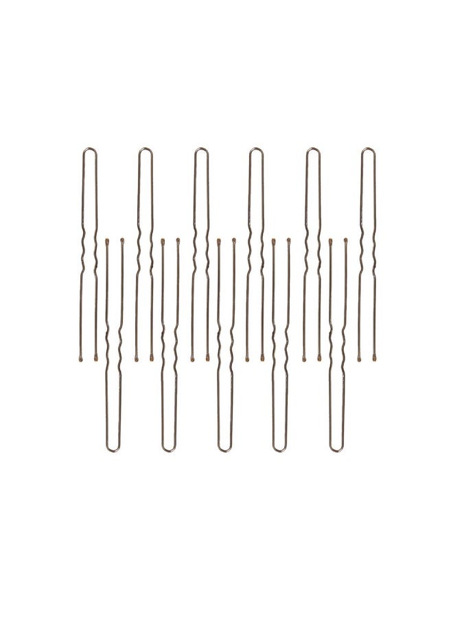 ForPro Professional Collection ForPro Professional Collection Hair Pins (320-Count Approx), Brown, 3" L, Ball-Tipped, Crimped, Non-Damaging, 1 Lb.  - Image 2