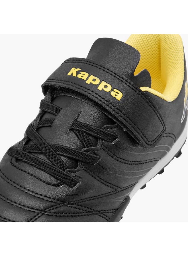 Kappa Boys' Panelled Football Shoes with Hook and Loop Closure  - Image 4