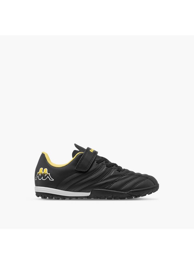 Kappa Boys' Panelled Football Shoes with Hook and Loop Closure  - Image 3