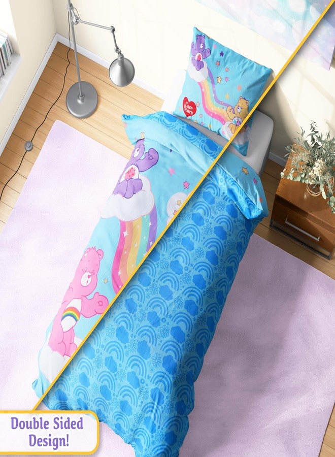 Get Trend Care Bears Kids Twin Duvet Cover Set with Pillowcase, 53x79 in, Reversible Bedding Set for Girls, Soft Cozy Comforter Cover, Bedroom Decor, Gifts for Kids - Image 4