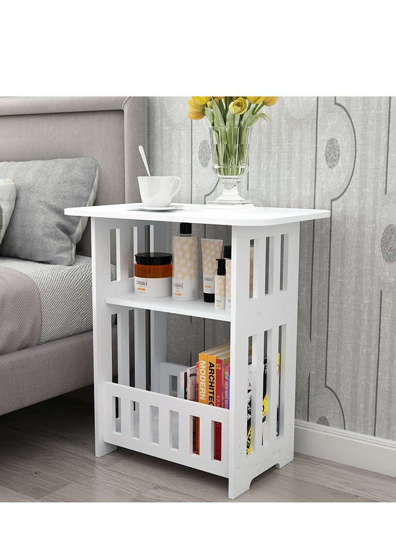 Generic FFD Bed Side Table Square End Table Sofa Bed Side Table Simple End Table Nightstand Coffee Table Cabinet Book Shelf Rack Sofa Storage Organizer Storage Stand Cabinet  - Image 5