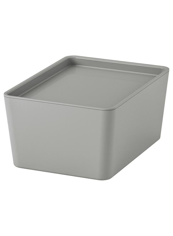 erorex Box With Lid, Light Grey, 13X18X8 Cm - Image 1