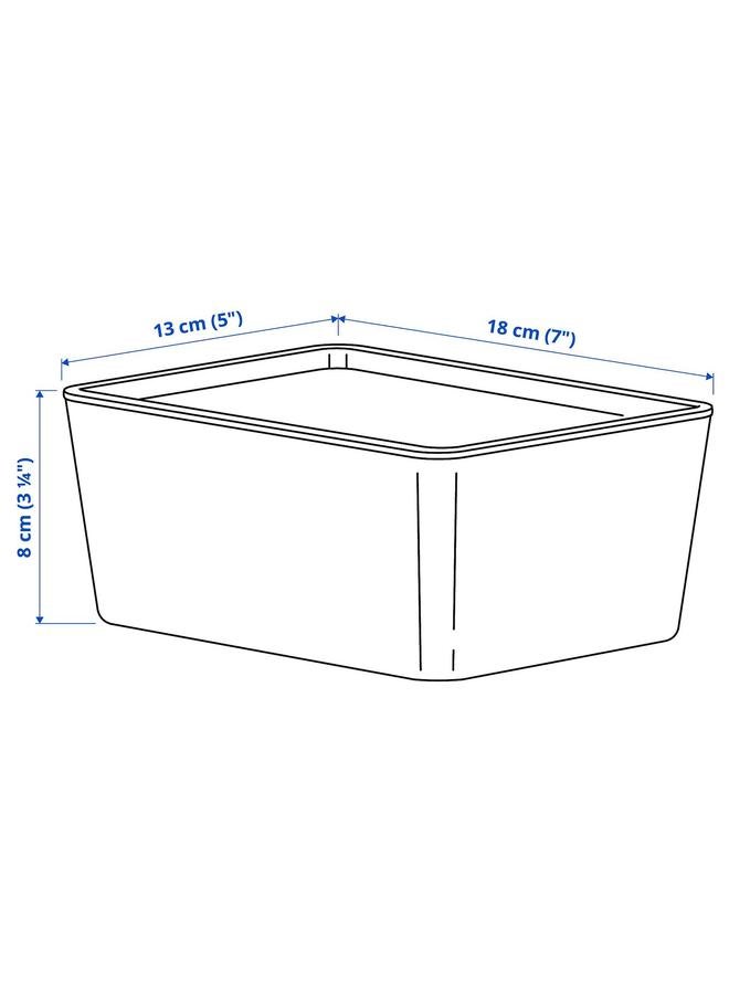 erorex Box With Lid, Light Grey, 13X18X8 Cm - Image 4