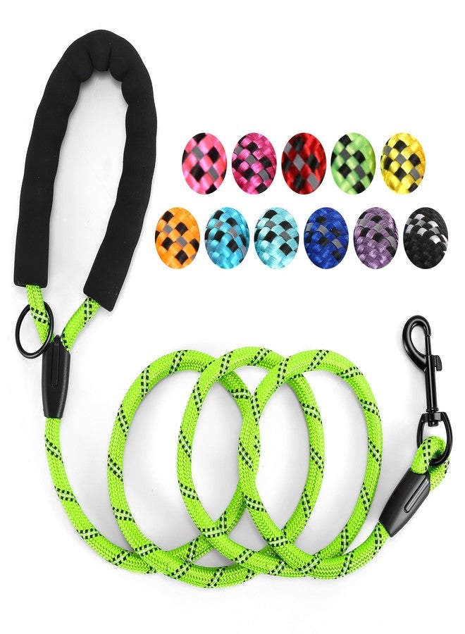 Glohoop Heavy Duty Dog Leash - 4.9 FT for Large and Small Dogs - Strong Nylon, Comfortable Handle, Reflective Stitching - Ideal for Walking, Training, and Outdoor Activities, Green - Image 1