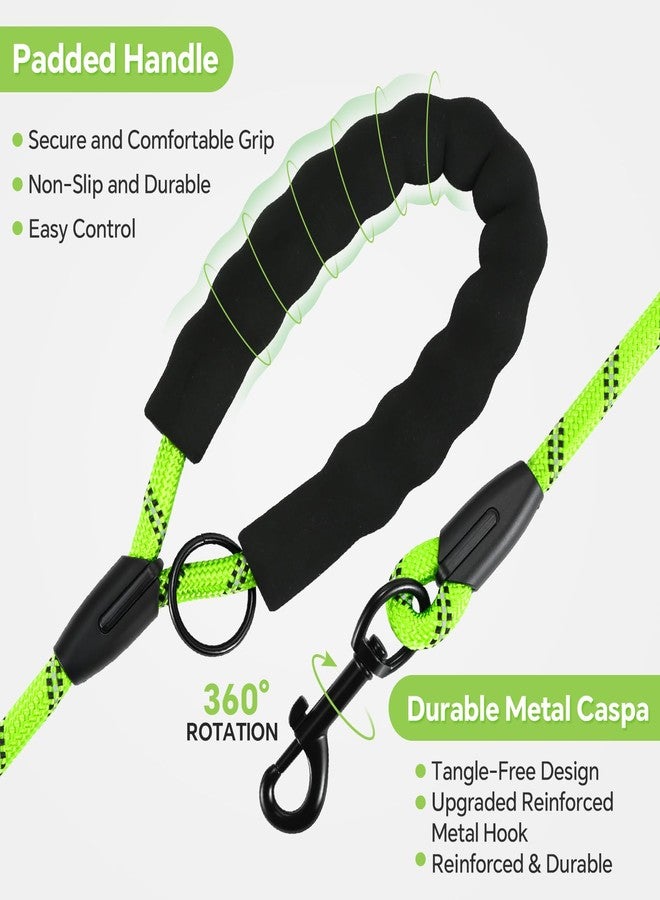 Glohoop Heavy Duty Dog Leash - 4.9 FT for Large and Small Dogs - Strong Nylon, Comfortable Handle, Reflective Stitching - Ideal for Walking, Training, and Outdoor Activities, Green - Image 2