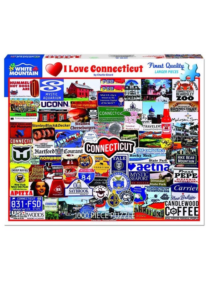 WHITE MOUNTAIN Puzzles I Love Connecticut Puzzle, 1 EA - Image 2