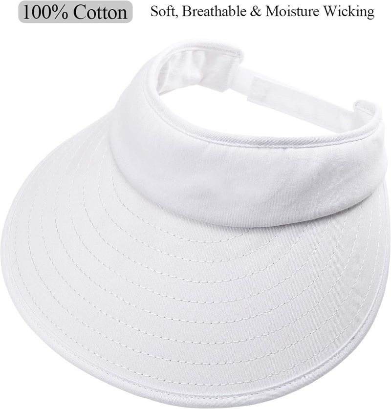 CAMOLAND Sun Visor Hats Women Large Brim Summer UV Protection Beach Cap - Image 2