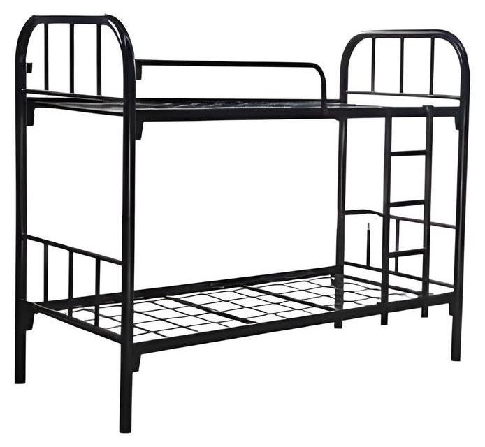 سرير حديدي طابقين (الحجم: 90 × 190 سم) - Image 1