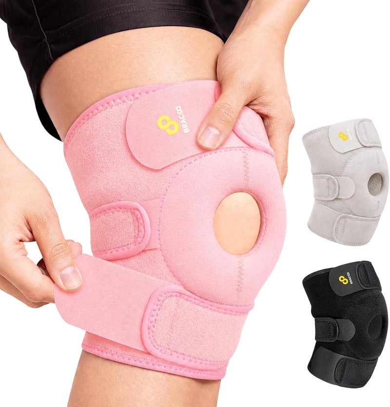Bracoo Adjustable Compression Knee Support Brace for Men and Women - Patellar Pad for Arthritis Pain and Injury Recovery - Image 1