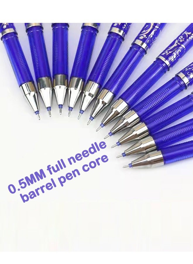 Retractable Erasable Gel Pens Clicker, Fine Point 0.5mm, Blue Color Inks for Drawing Writing, 12-Pack - Image 4