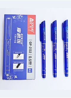 Aodemei Retractable Erasable Gel Pens Clicker, Fine Point 0.5mm, Blue Color Inks for Drawing Writing, 12-Pack  - Image 2
