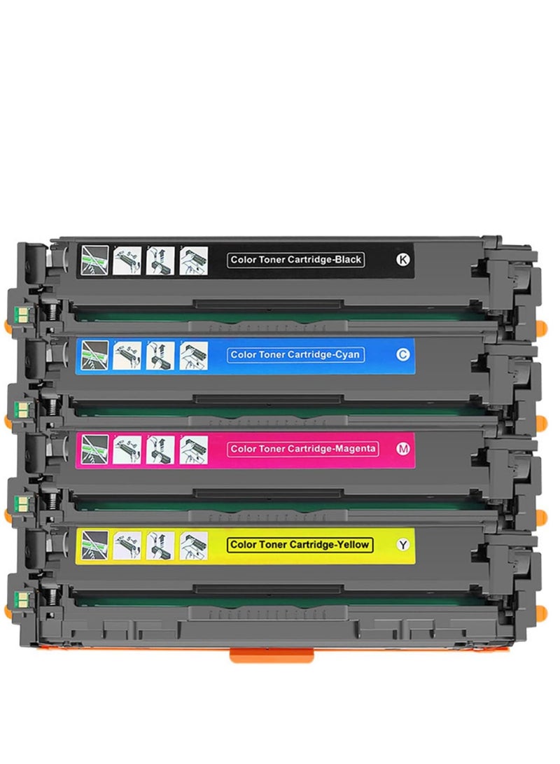 131A 131X / Compatible toner (SET) 131A 131X HP 131A 131X / CF210A CF211A CF212A CF213A  HP Color LaserJet  Pro 200 Color MFP M251nw M276nw M276n M251n Printer  ( Black, Cyan, Magenta, yellow ) 