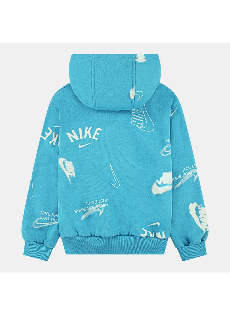 Nike Kids' Club Brand Energy Allover Print Hoodie