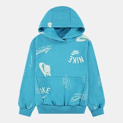 Nike Kids' Club Brand Energy Allover Print Hoodie