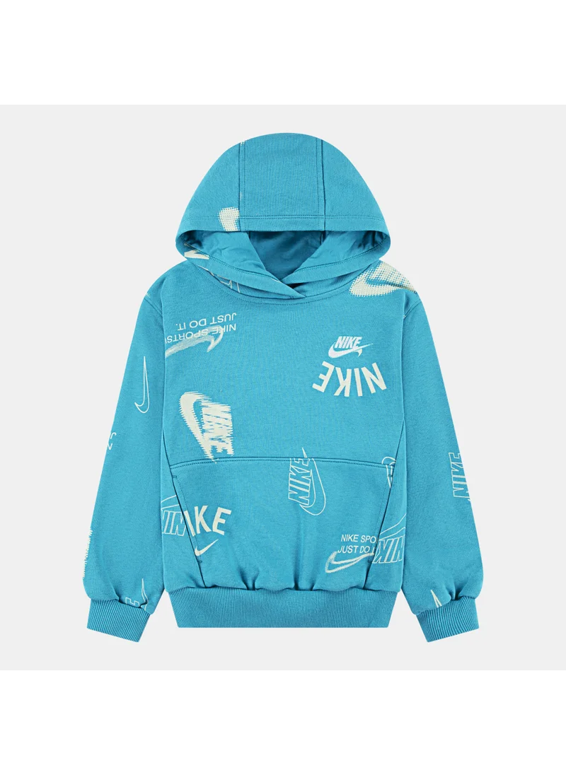 Nike Kids' Club Brand Energy Allover Print Hoodie
