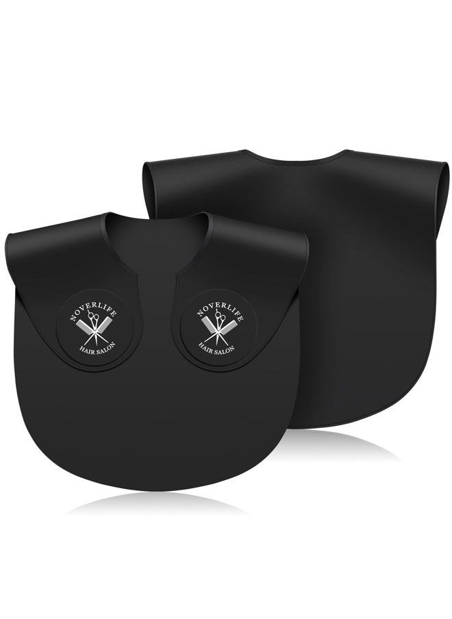 Noverlife Black Hair Cutting Collar, Silicone Hair Cutting Guide Cutting Capes Rubber Neck for Hairstylist, Weighted Hair Dye Collar Haircut Guard Shield, Rubber Neck Wrap Hair Cutting Pad for Salon  - Image 1