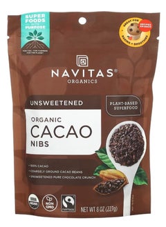 Navitas Organics Organic Cacao Nibs Unsweetened8 Oz 227 G 
