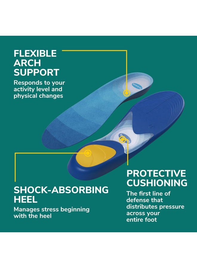 Dr. Scholl's Prevent Pain Protective Insoles, Protect Against Foot, Knee, Lower Back Pain, Promote Foot Health & Wellness, Trim to Fit Insert, Men Shoe Size 8-14, 1 Pair  - Image 5