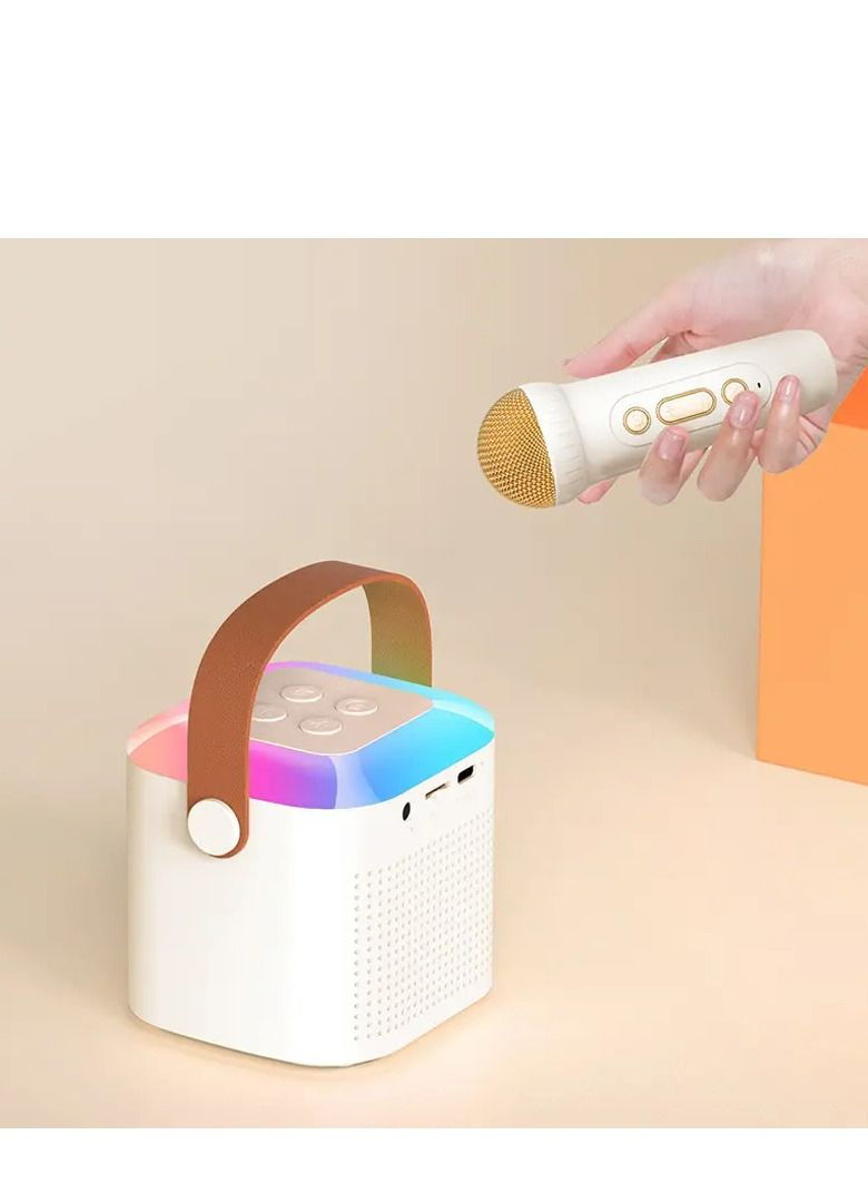 GULFLINK Portable Bluetooth Speaker with Microphone Set White - Image 2