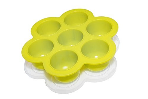 ENJ Products MadeinUSA Popfex Silicone Egg Bites Mold for Instant Pot Accessories Fits Instant Pot 568 qt Pressure Cooker Reusable Storage Container and Freezer Tray with Lid for Homemade Baby Food