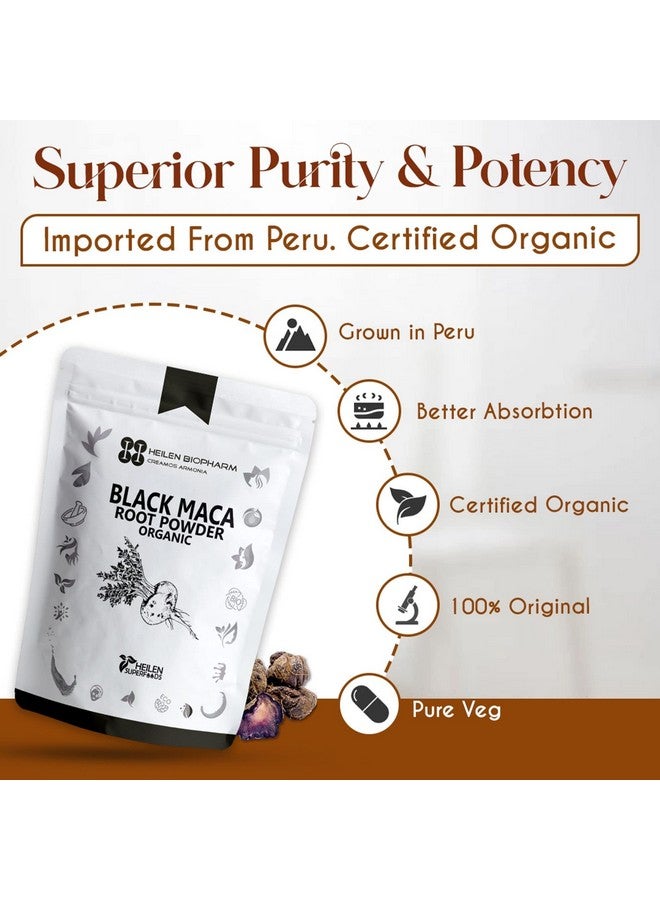 Heilen Biopharm Heilen Biopharm Peruvian Black Maca Root Powder For Energy Improvement - 75 g Pack of 1  - Image 5