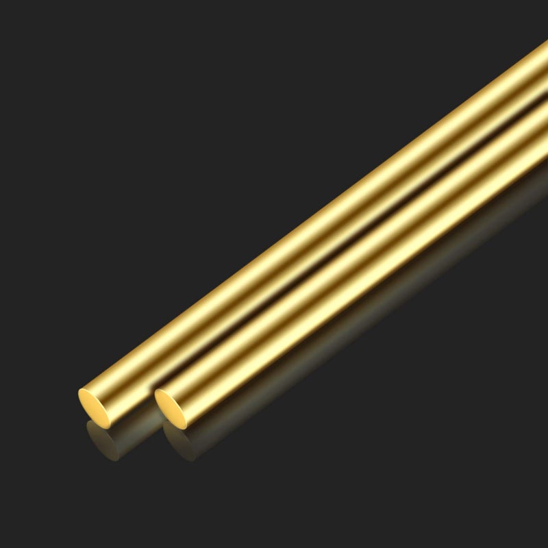 DYWISHKEY Brass Round Rods Bar Assorted, Diameter 2-8mm for DIY Craft Tool (24 Pieces) - Image 5