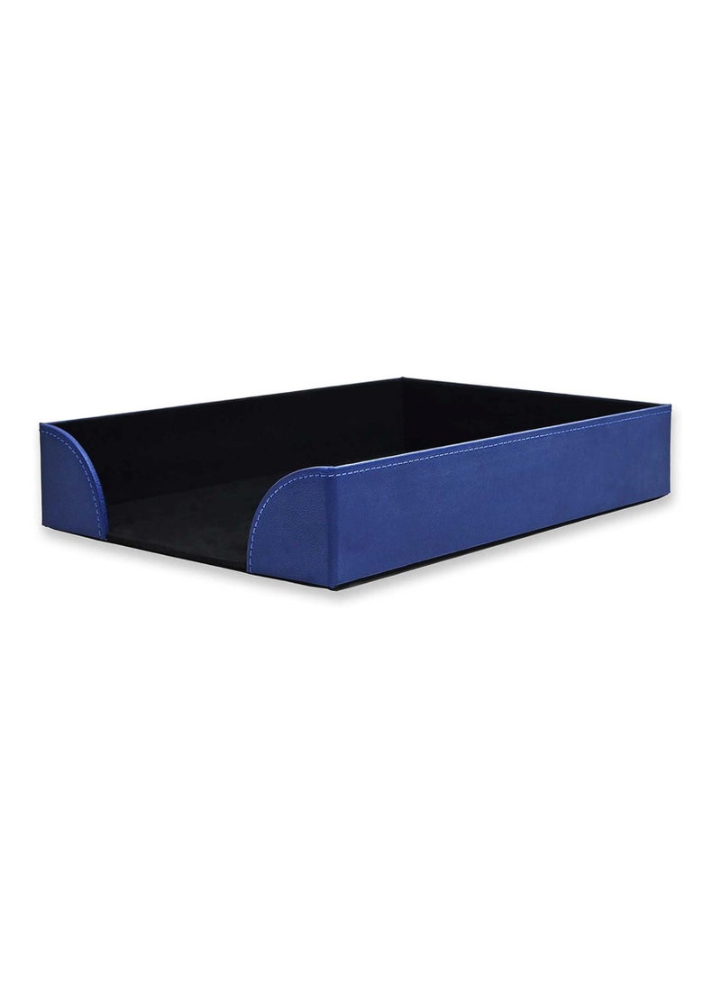 FIS 6-Piece FIS Executive Desk Set Italian PU, Blue - FSDS181BL - Image 5