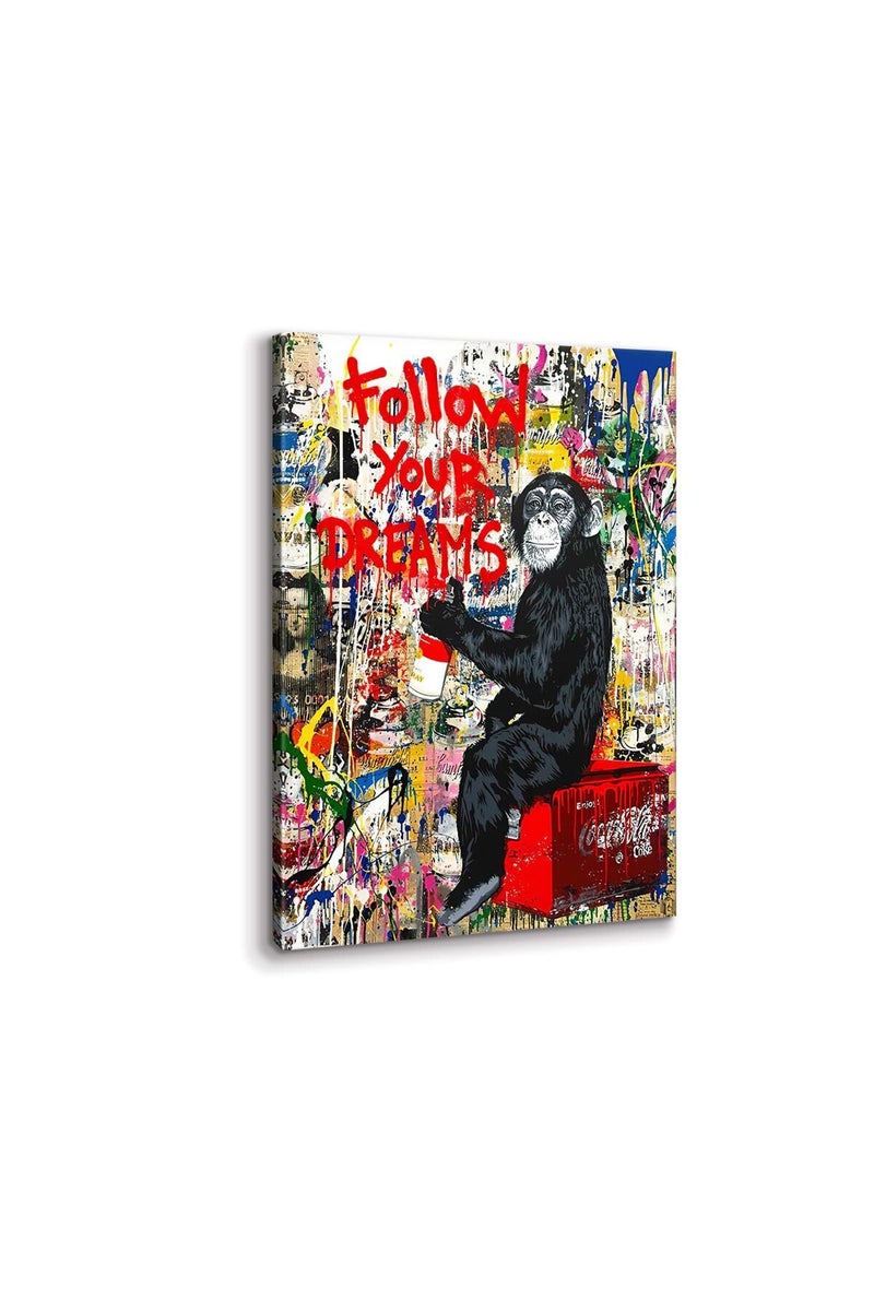 KAWAHONE Banksy Abstract Canvas Painting Poster and Prints Pop Art Wall Decor Room Wall Art - Image 1
