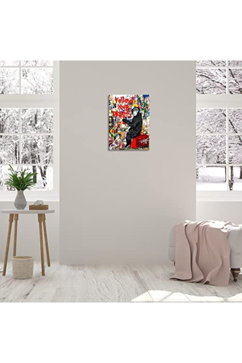 KAWAHONE Banksy Abstract Canvas Painting Poster and Prints Pop Art Wall Decor Room Wall Art - Image 4