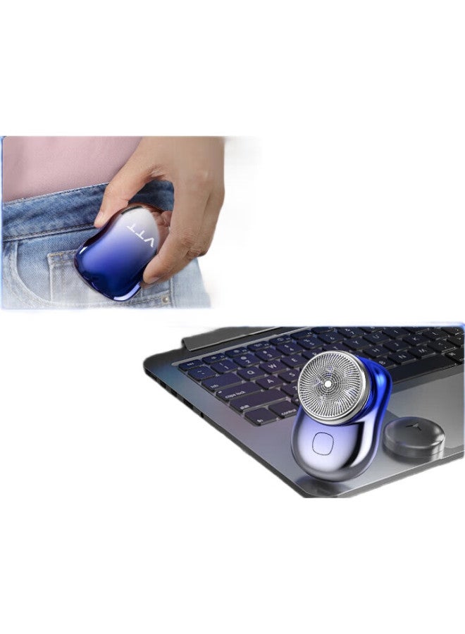 VTT [Germany] Electric Shaver Stone Mini Portable Men'S Electric Shaver Full Body Washable Rechargeable Car Travel Shaver Gift For Father, Boyfriend, Valentine'S Day Gift - Image 3