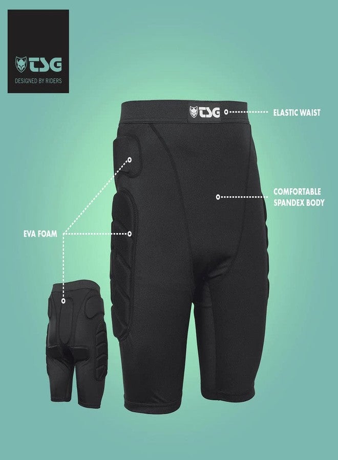 TSG - Crash Pant All Terrain a Protective Shorts Gear Guard for Snowboard, Skate, and Ski - 3D Protection for Hip and Tailbone - Fits Men and Women - Black, Small - Image 2