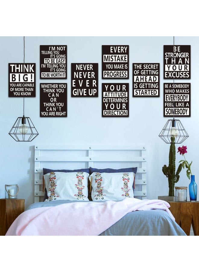 Zonon 9 Pieces Inspirational Wall Decals Spiritual Motivational Wall Stickers Positive Quotes Sayings Phrases Decals for Library Home School Office Wall Art Decorations, 8 x 10 Inches - Image 5