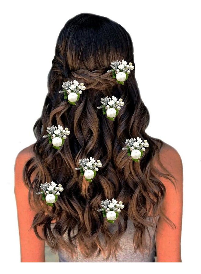 Hair Flare إكسسوارات شعر زفاف جذابة من الذهب الاصطناعي واللؤلؤ / دبابيس شعر / دبابيس جودا للنساء مجموعة (19892299) - Image 4