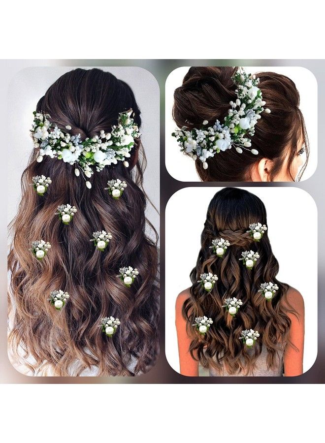 Hair Flare إكسسوارات شعر زفاف جذابة من الذهب الاصطناعي واللؤلؤ / دبابيس شعر / دبابيس جودا للنساء مجموعة (19892299) - Image 5