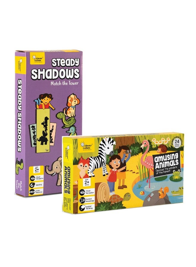 Clever Cubes EDUPACK: Mini Early Learning: Pack of 2 Games: Games for Kids: Birthday Return Gift: Activity Games - Image 1