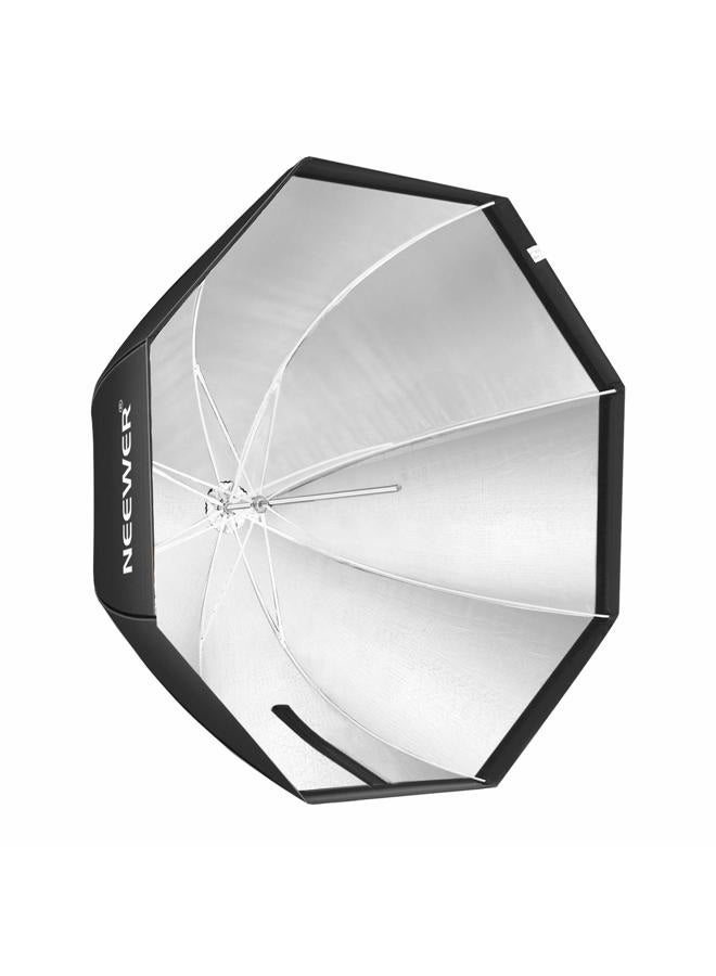 Neewer 47''/ 120cm Octagonal Softbox Umbrella with Carrying Bag for Portrait or Product Photography, Suitable for Canon Nikon Sony Speedlite, Studio Flash (Black) - Image 2