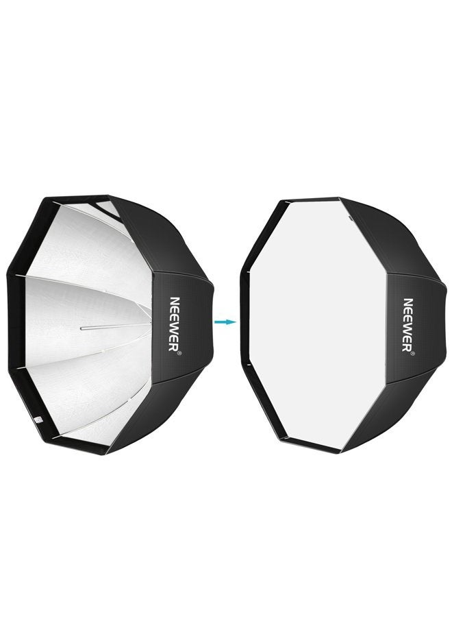 Neewer 47''/ 120cm Octagonal Softbox Umbrella with Carrying Bag for Portrait or Product Photography, Suitable for Canon Nikon Sony Speedlite, Studio Flash (Black) - Image 4