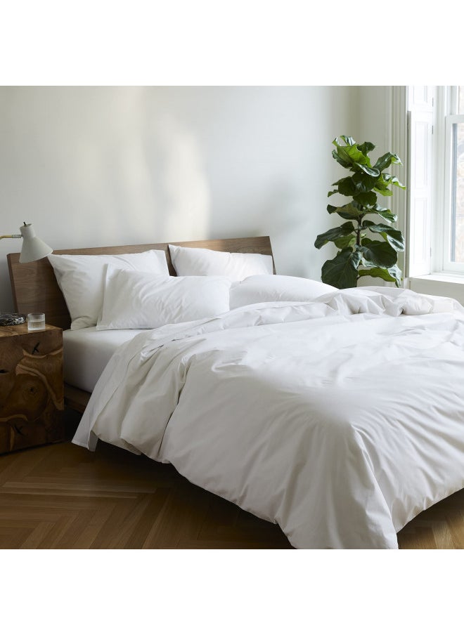 Brooklinen Luxury Percale Pillowcases - Set of 2, Standard Size in White - 100% Long Staple Cotton with Envelope Closure