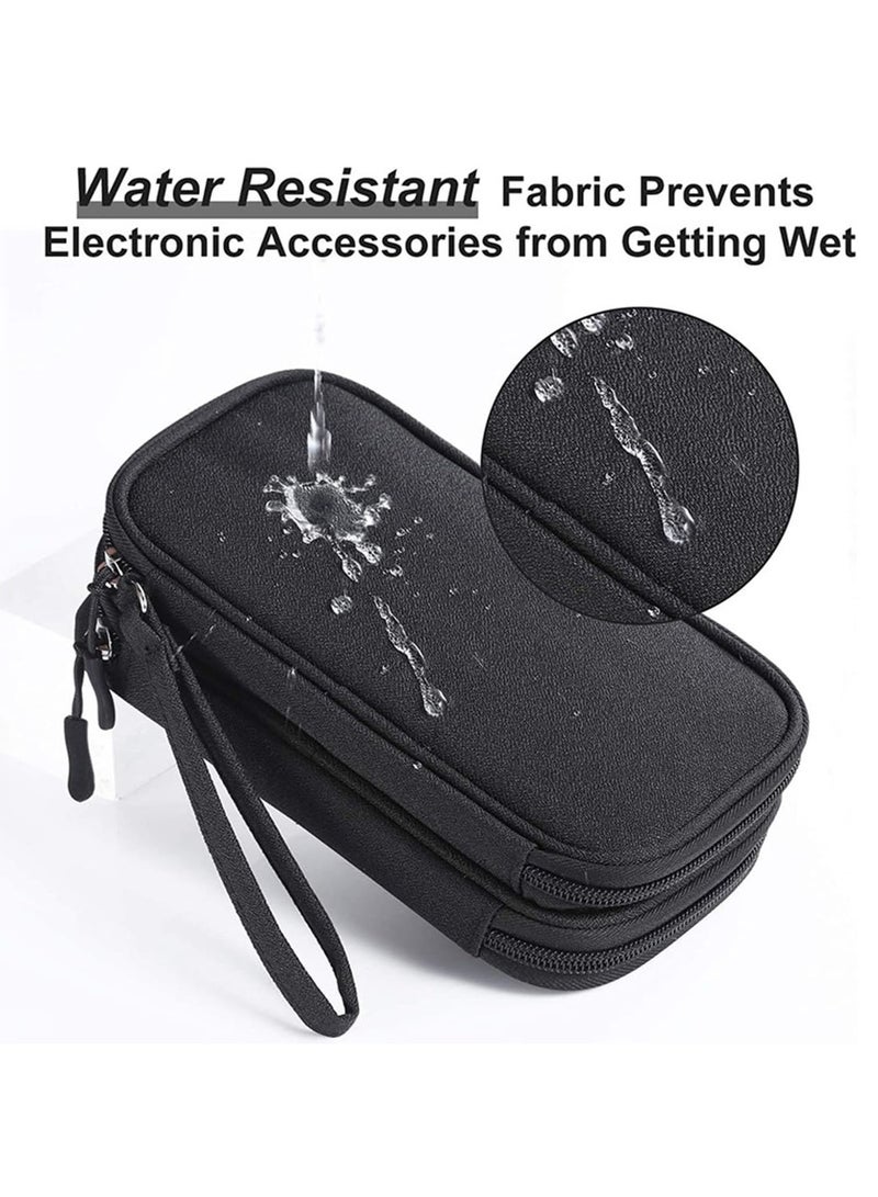 erorex Cable Organizer Bag Portable Tech Travel Pouch with Zipper Multiple Electronic Storage Pockets For Cable Cord Charger Phone Earphone SD Card - Image 5