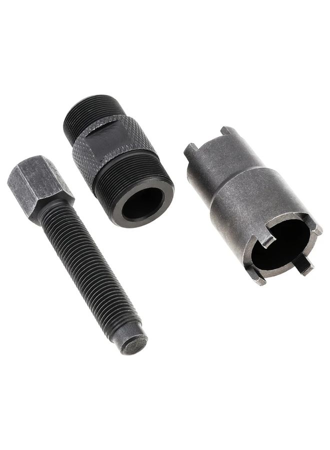 Heavy Duty Flywheel Puller Removal Tool 24mm 27mm Double Head Steel Construction with 20mm 24mm Lock Nut Spanner Compatible with GY6 50 125 150cc ATV Dirt Bike Go Kart 4 Wheeler Motorcycle Mechanic Tool for Stator and Flywheel Removal Installation - Image 5