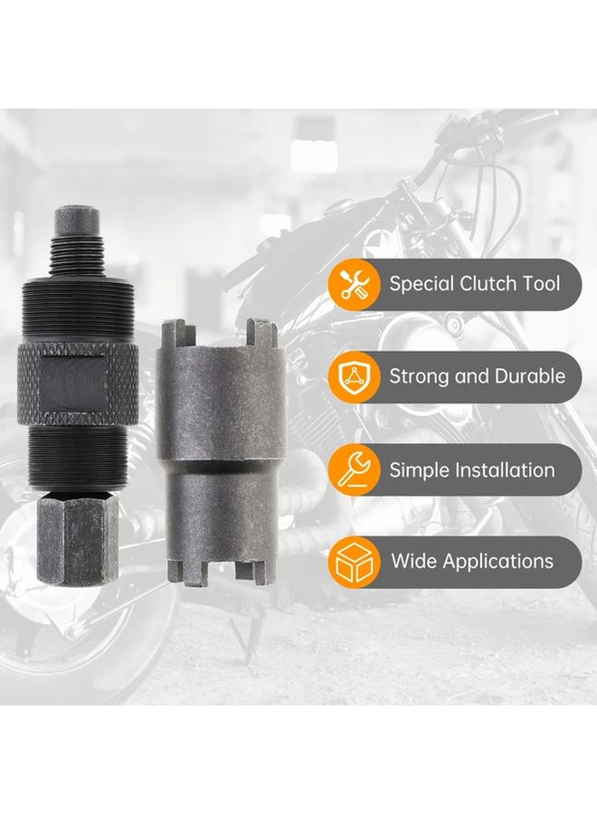 Heavy Duty Flywheel Puller Removal Tool 24mm 27mm Double Head Steel Construction with 20mm 24mm Lock Nut Spanner Compatible with GY6 50 125 150cc ATV Dirt Bike Go Kart 4 Wheeler Motorcycle Mechanic Tool for Stator and Flywheel Removal Installation - Image 4