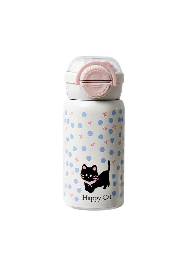 Pinyu 316 Stainless Steel Insulated Tumbler With Flip Straw Lid High-quality Water Bottle For Kids And Adults Cat Pink 500ml - Image 3