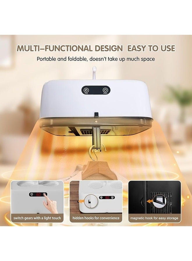 Arabest Portable Clothes Dryer - Portable Dryer with Drying Bag Mini Dryer for Clothes for Tight Spaces, Flats, Caravans and Travelling - Image 4