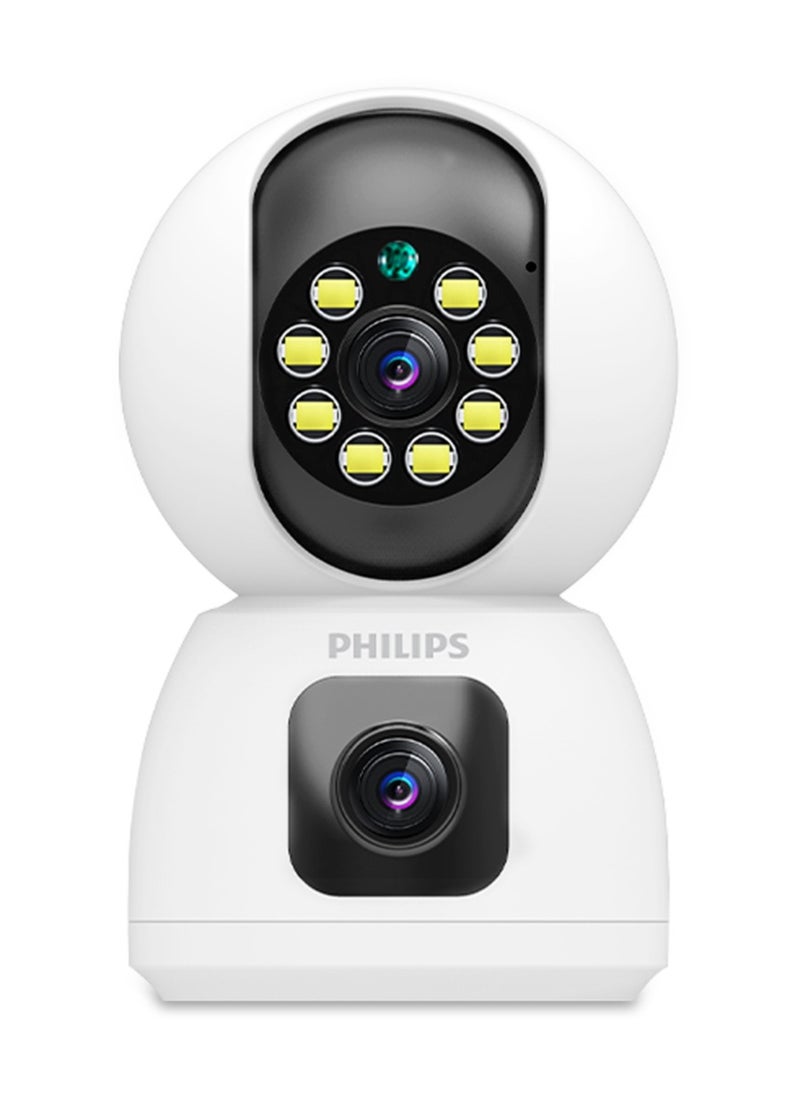 Philips Philips Security Camera Dual camera 1080P WiFi Indoor Outdoor Home for Camera Baby Elderly Monitor  Motion Detection Remote Alarm Smart Tracking Two-Way Audio Night Vision App Cloud  - Image 2