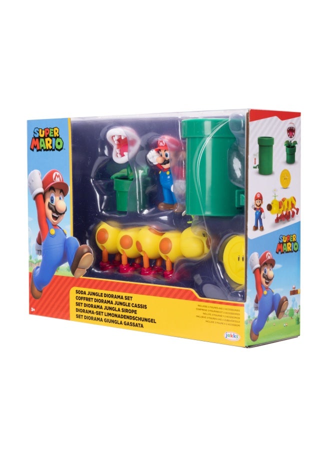 Super Mario Nintendo Super Mario Soda Jungle Diorama Action Figure Playset (6.35 cm) - Image 2