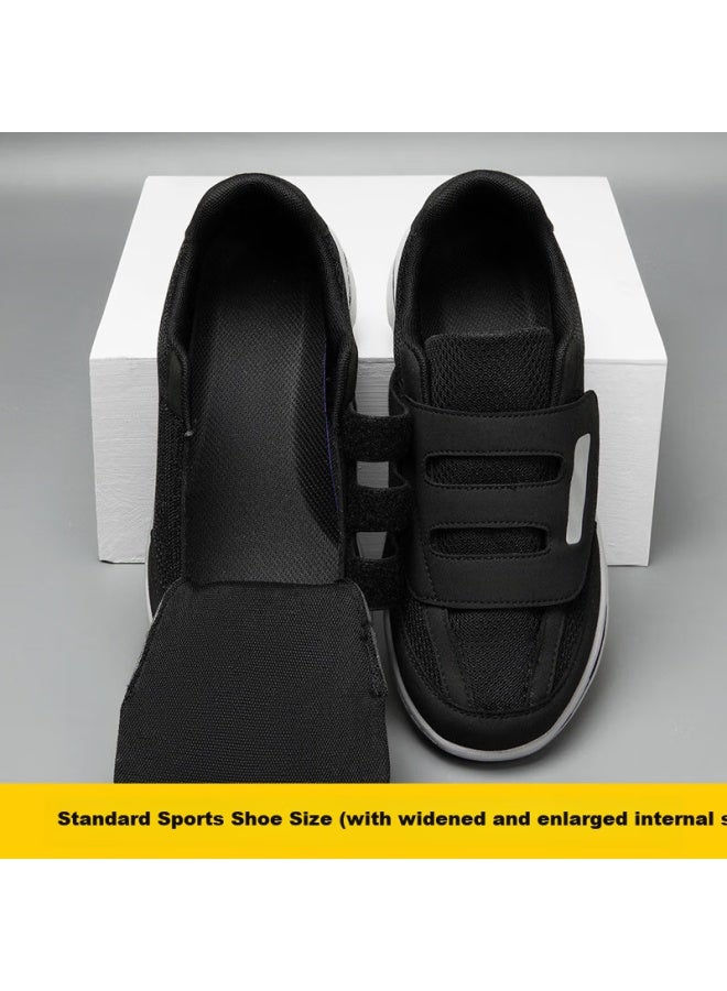 Footoppo Velcro Wide-fit Shoes For Men With Bunions, Loose Breathable Pressure-relieving Specialized Elderly Shoes, Non-slip Plus-size Senior Footwear - Image 4