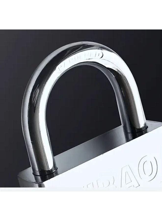 2 Pcs Heavy Duty Stainless Steel Padlocks with Keys for Outdoor Indoor Security - Image 3