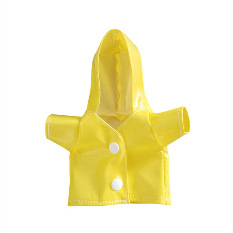 14cm Labubu Figure Yellow Raincoat Outfit Yellow raincoat single piece